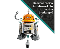LEGO Star Wars 75416 Droid astromechaniczny Chopper (C1-10P)™ - 1308217 - zdjęcie 7